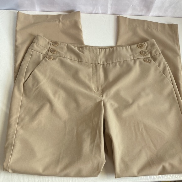 Sharagano Tan Dressy Slacks Size 12 - Picture 3 of 10